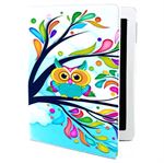 Fan etui iPad (Owl in flowers)